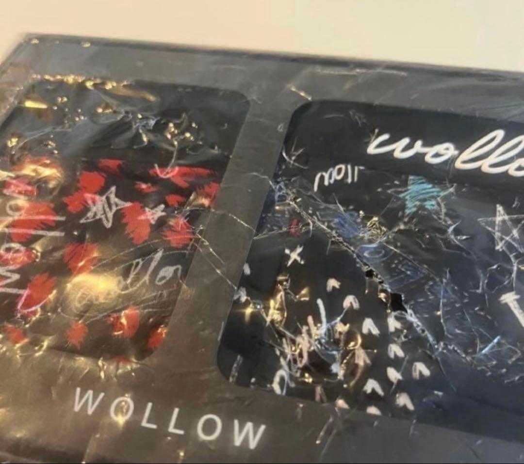新品未使用 WOLLOW ボクサーパンツ 2枚セット 赤黒青黒 ギフト 箱入り — image 2
