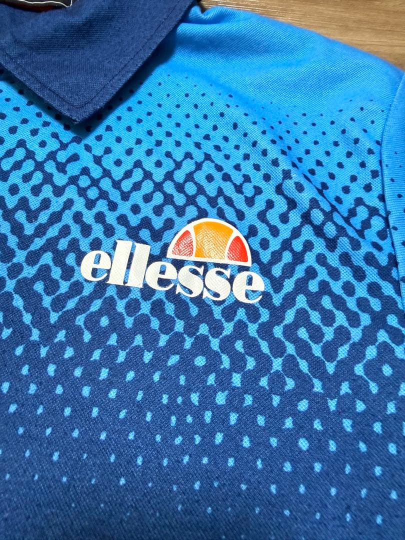 ellesse ポロシャツ ブルー オレンジ XL — image 2