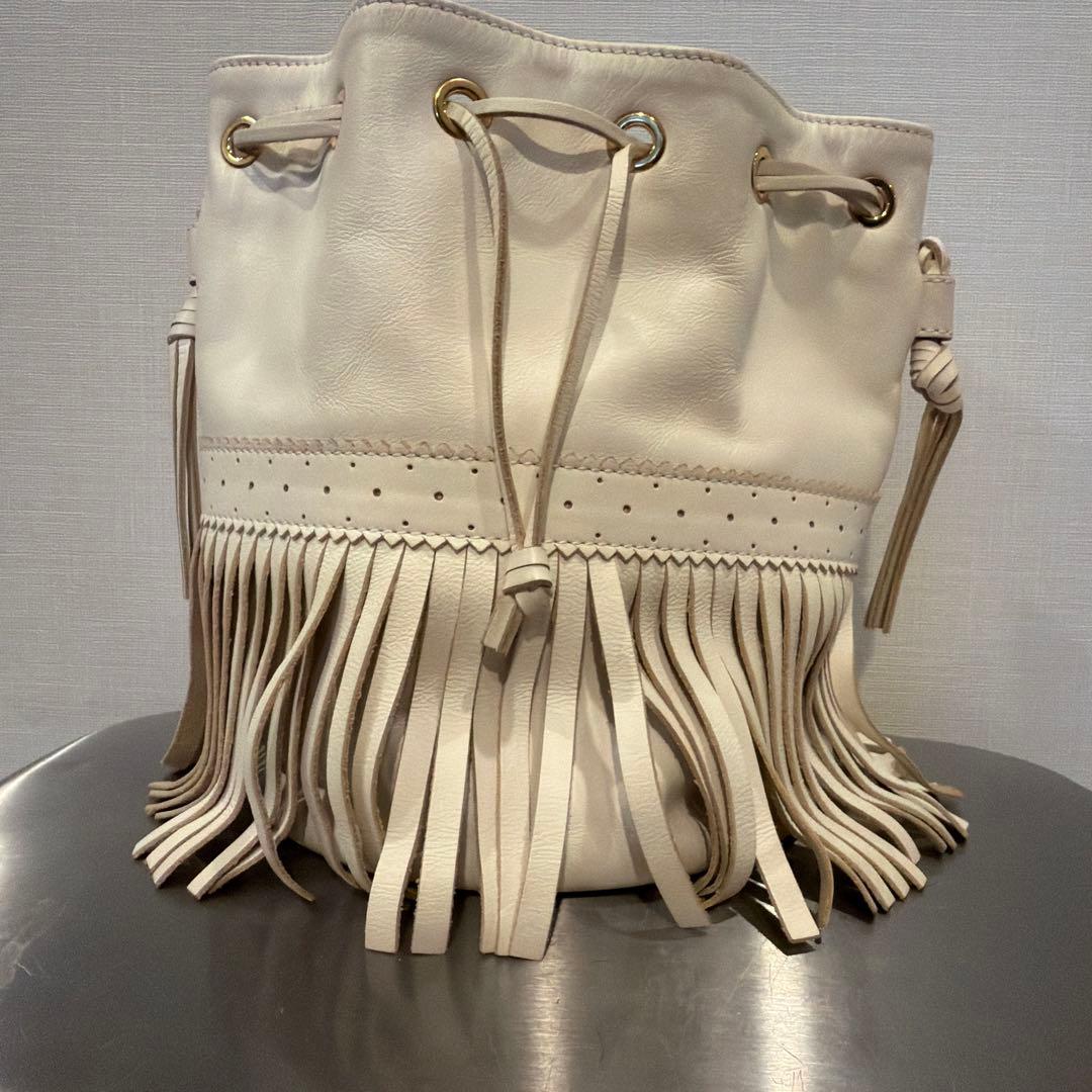 値下げ　J&M DAVIDSON フリンジ カーニバル バッグ ホワイト — image 2