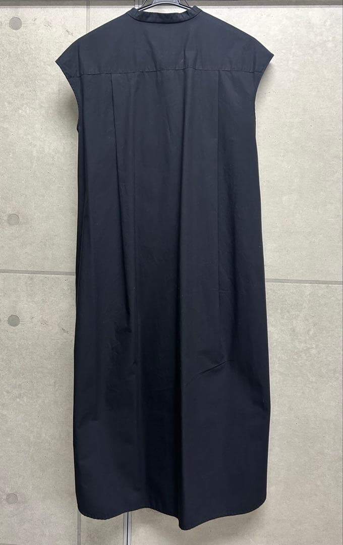 MUJI 無印良品　フレンチスリーブ シャツワンピース ブラック S — image 2