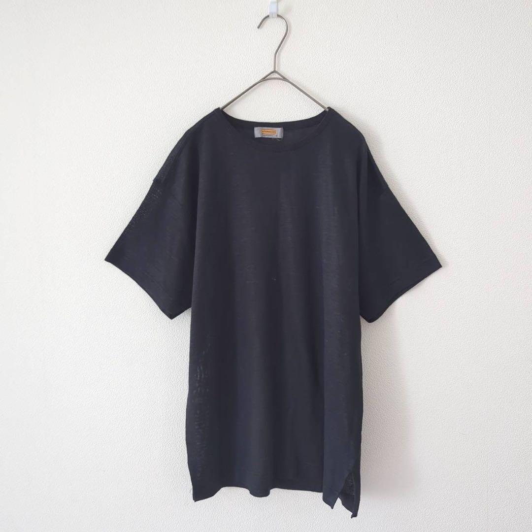 INTERMEZZO 半袖 Tシャツ サマーニット　ブラック M — image 2