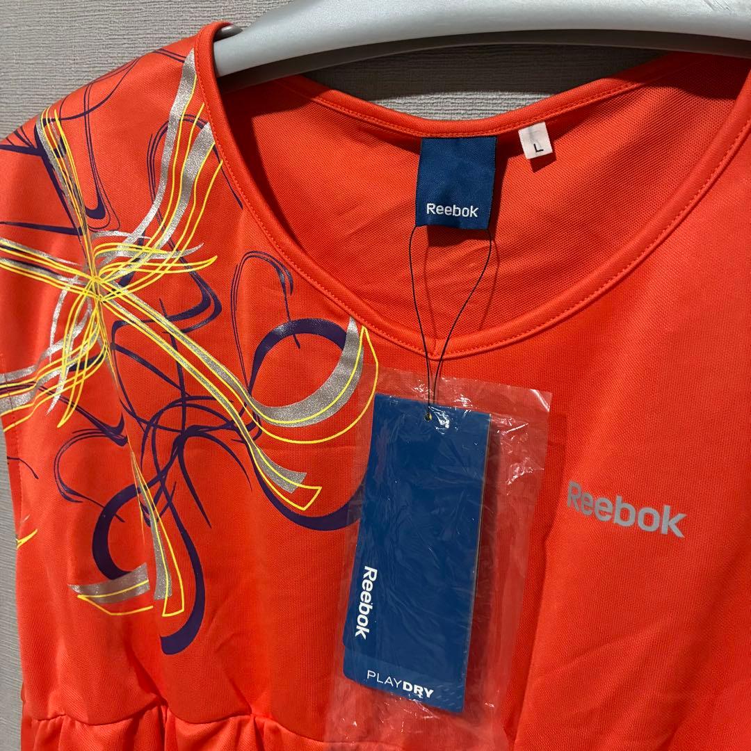 [新品] Reebok ノースリーブ シャツ　オレンジ　Lサイズ — image 2