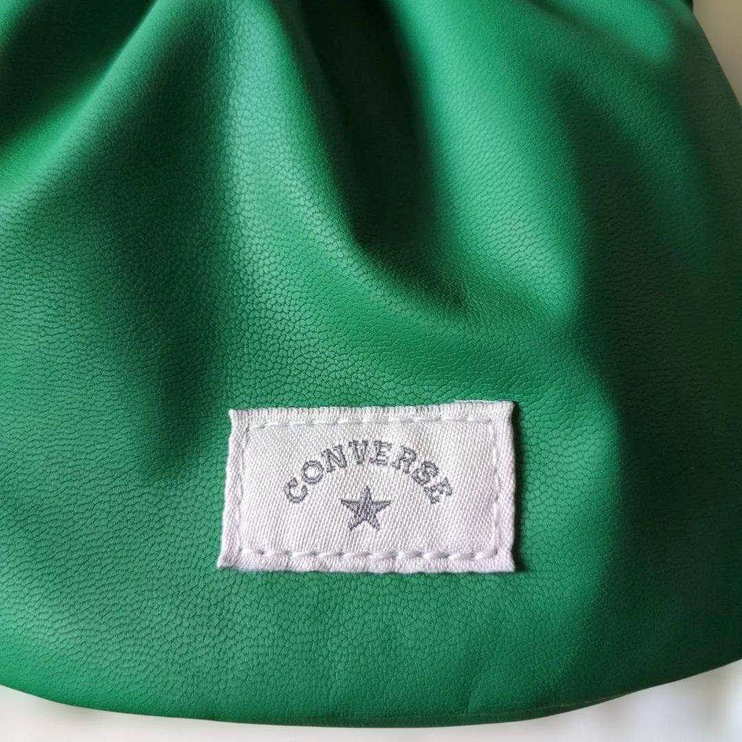 【新品】CONVERSE グリーンドローストリングバッグ — image 2