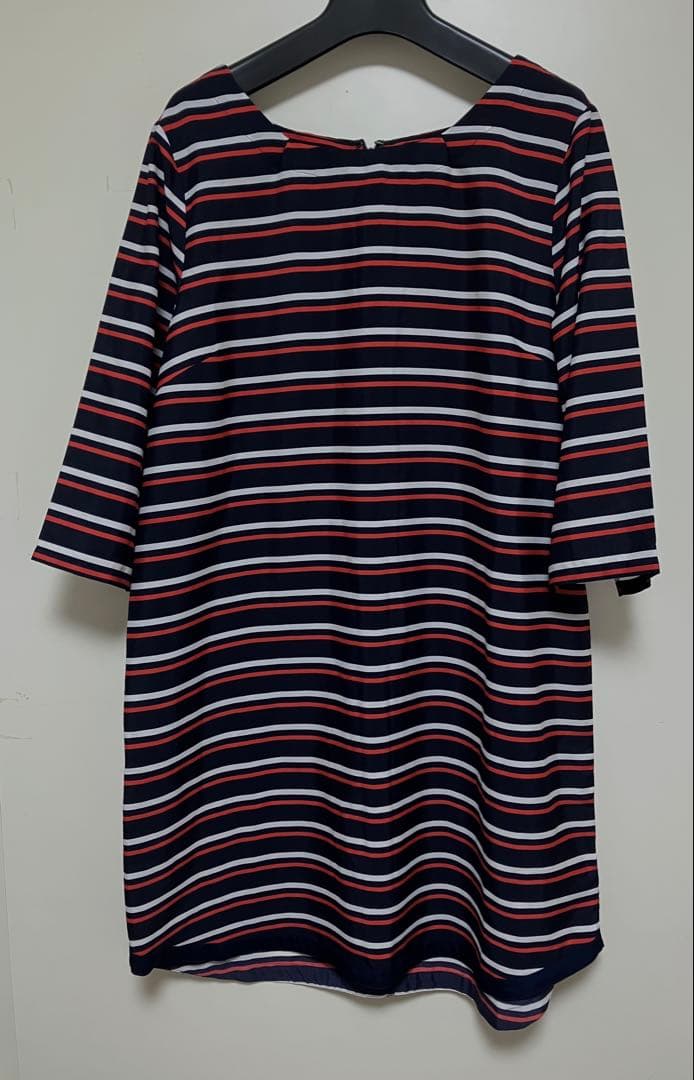 GAP ボーダーワンピース　サイズＬ　7分袖 — image 2