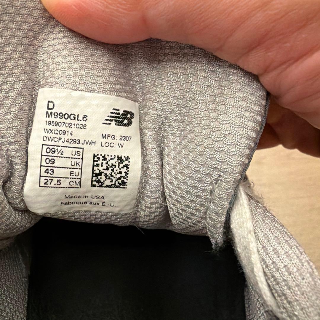 New Balance 990v4 グレー スニーカー — image 5