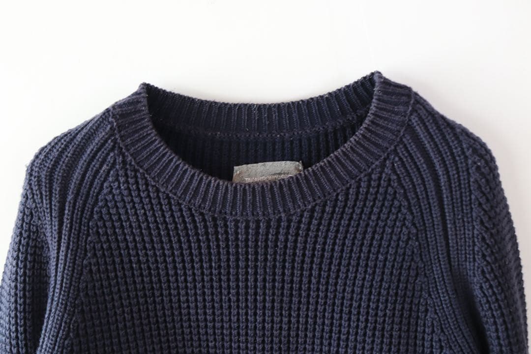 初期ソロイストコットンワッフルニットネイビーUSED — image 2