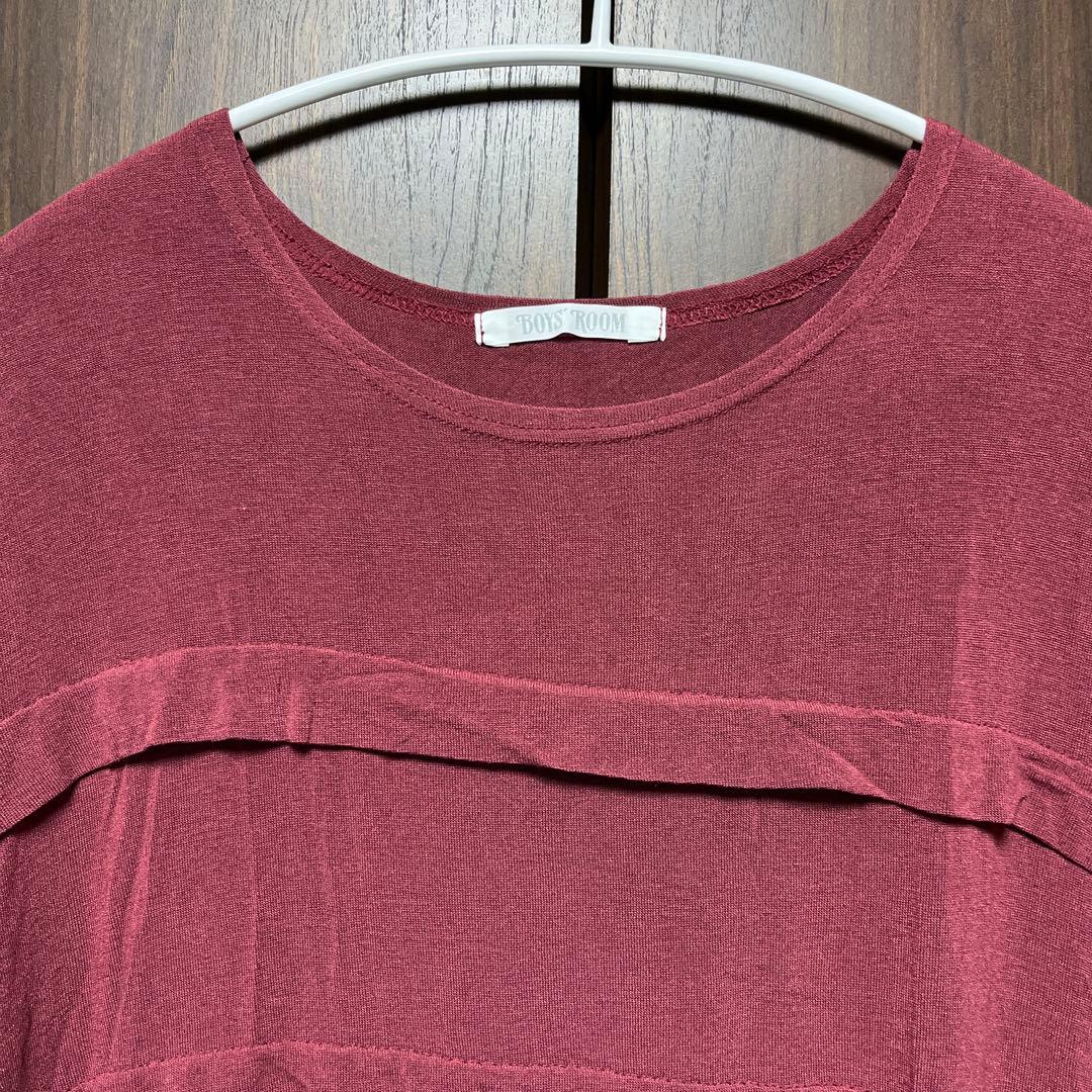 BOYS ROOM 半袖 Tシャツ ボルドー — image 2