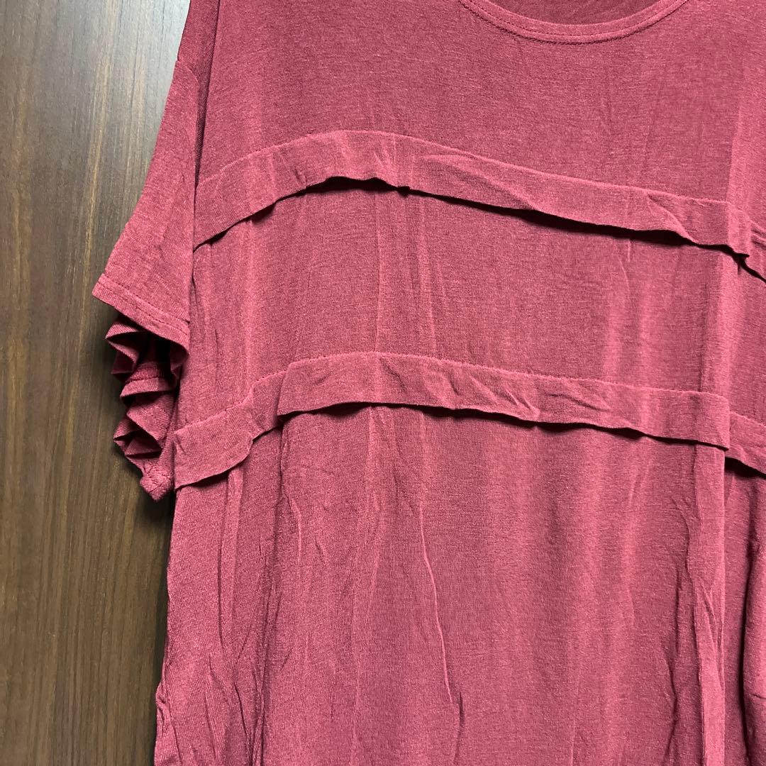 BOYS ROOM 半袖 Tシャツ ボルドー — image 3