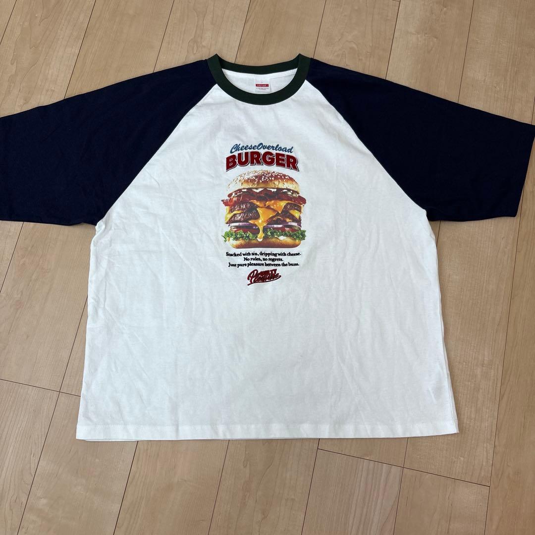 ニコアンド【新品】ハイカロリーラグランＴシャツ ネイビー　L — image 2