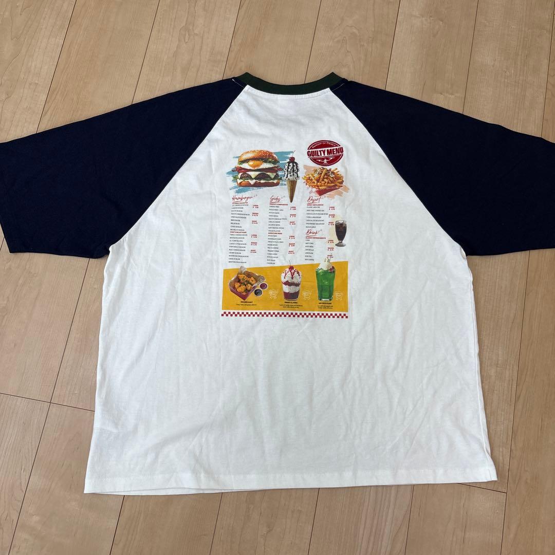 ニコアンド【新品】ハイカロリーラグランＴシャツ ネイビー　L — image 3