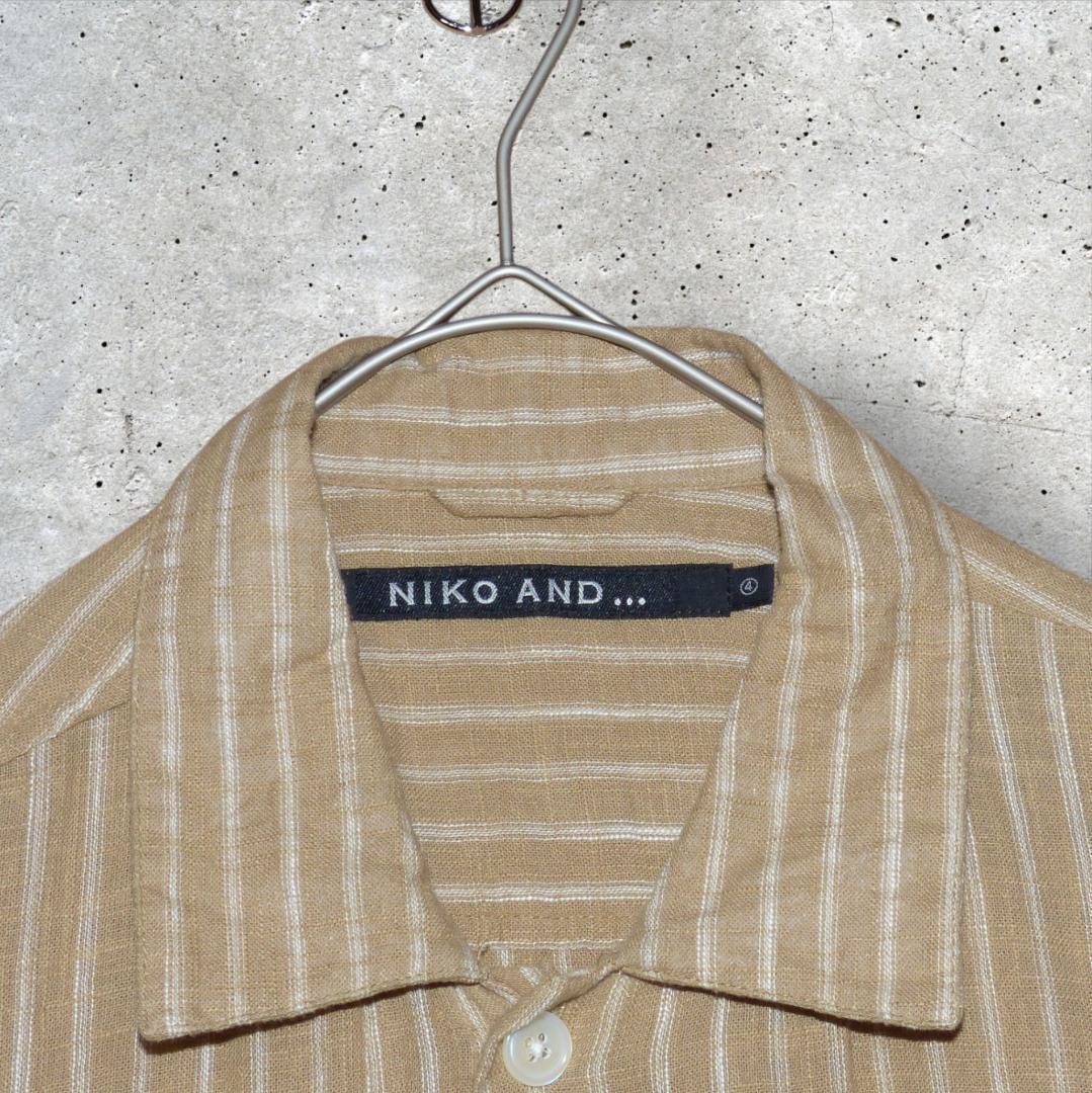 NIKO AND ニコアンド 半袖シャツ ベージュ サイズ4(L) — image 3