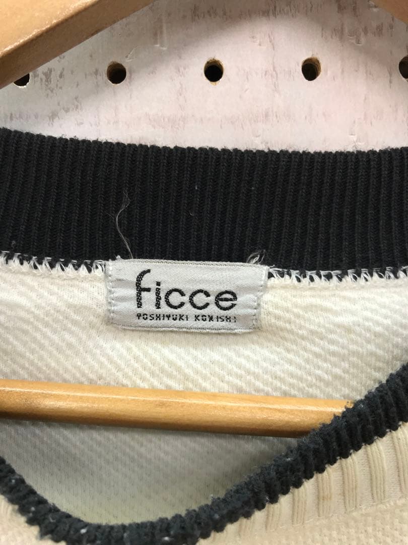 FICCE ドメスティック デザイナーズ 古着 エンブレムワッペン ットンニット — image 2