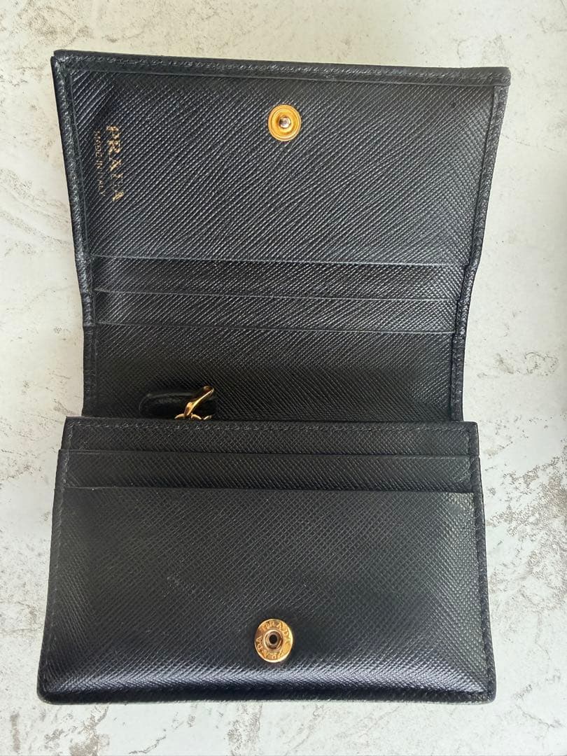 PRADA サフィアーノレザー 長財布 ブラック — image 3