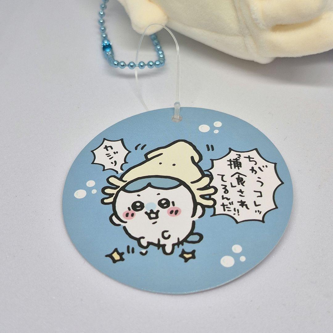 【新品・タグ付】ちいかわ水族館 イカしてるねハチワレマスコット — image 5