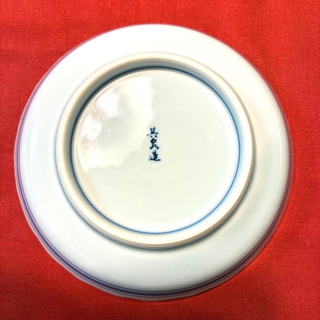 ✿其泉造❀染付 枇杷文 楕円皿 5枚セット✿❀波打　深皿　食器 — image 4
