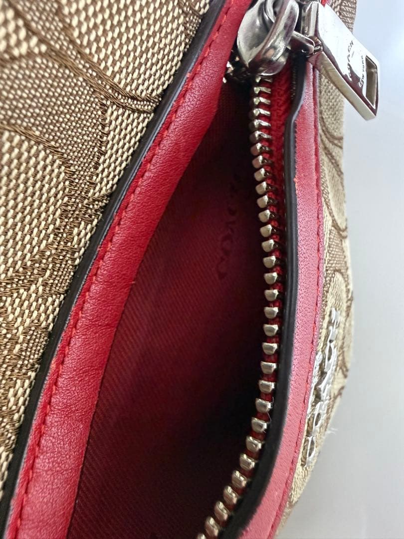 COACH シグネチャー ハンドバッグ コーチ バッグ 赤 レッド — image 5