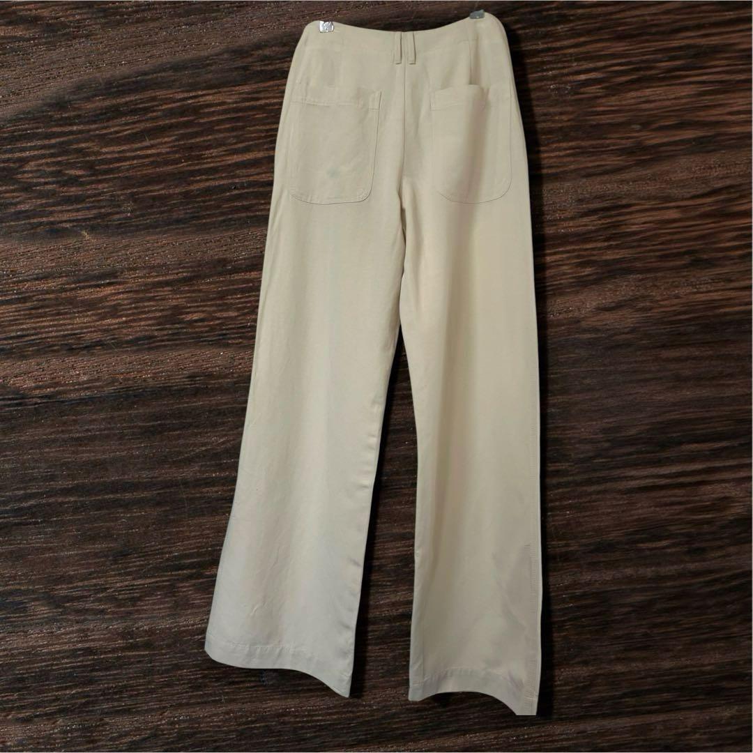 美品☆ZARA☆リネン混☆ワイドパンツ☆生成色☆綺麗☆ — image 3
