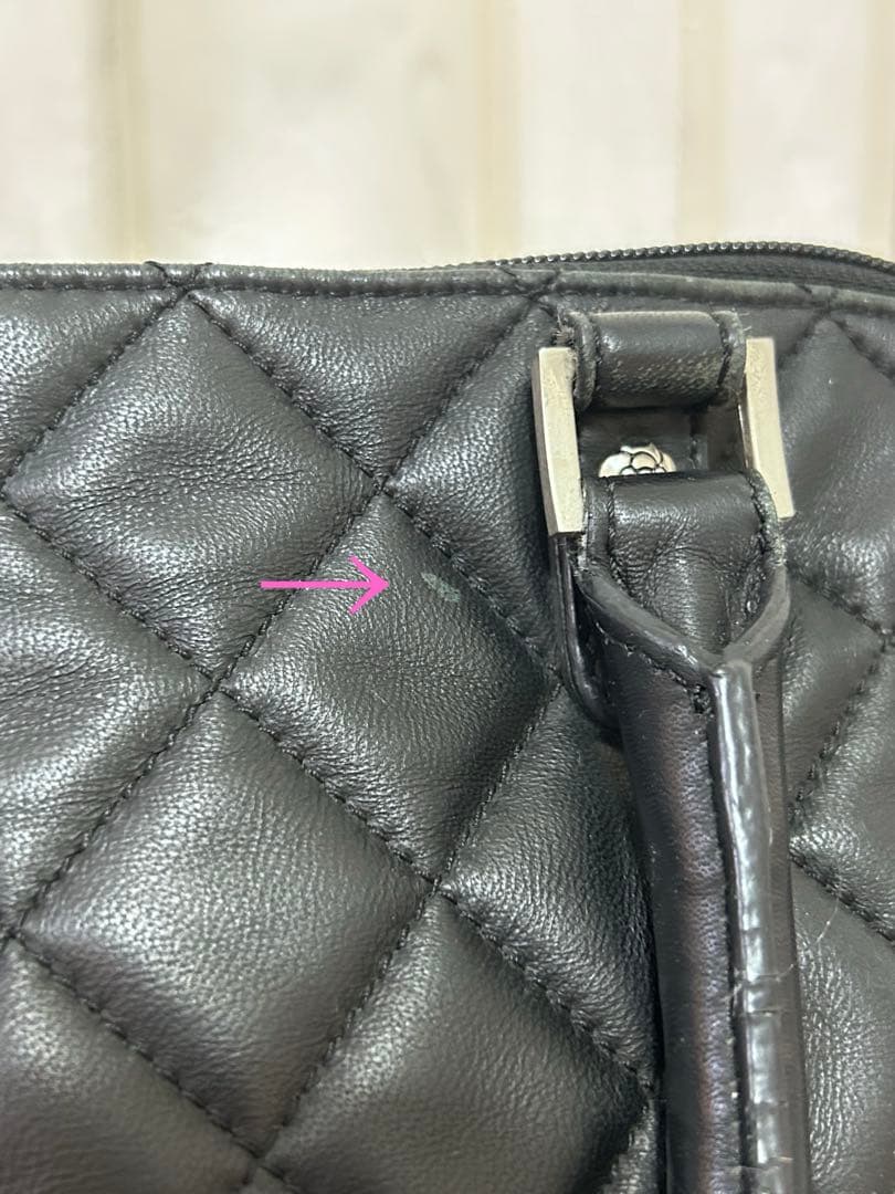 CLATHAS キルティング バッグ ブラック　ラムレザー　クレイサス — image 5