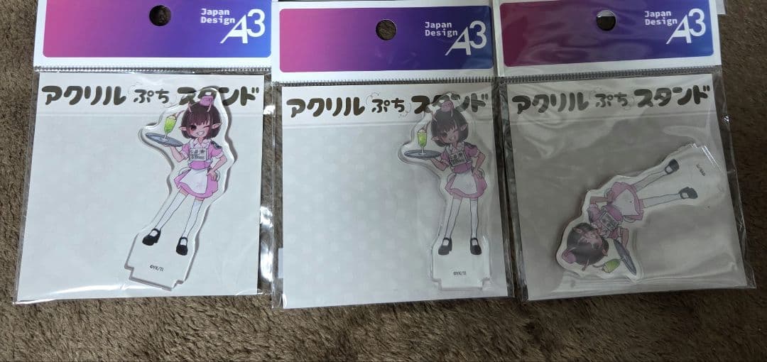 【3個】銀河特急ミルキー☆サブウェイ　ダイナーコラボ　アクスタ　チハル — image 1