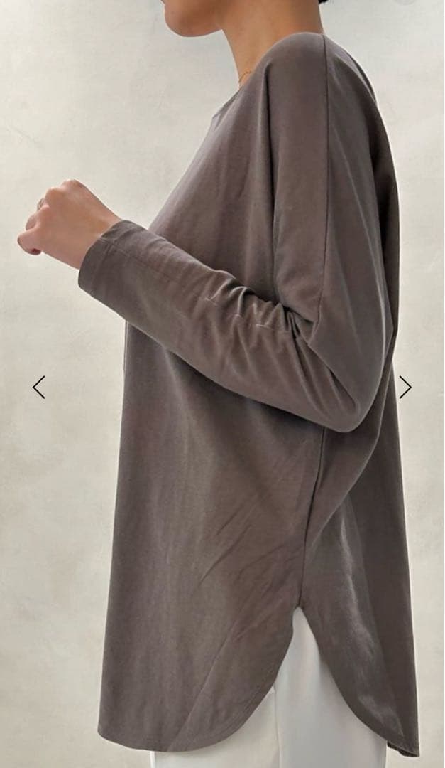 ✨新品✨conte コンテ　MDブラウン 長袖カットソー — image 3