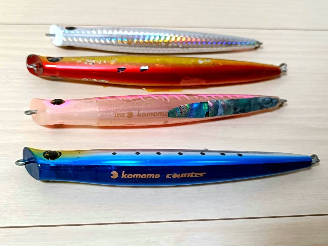 ima komomo counter ミノー 4本セット — image 2