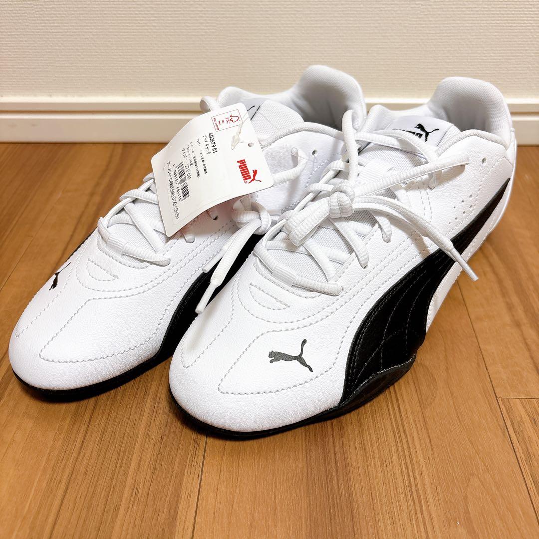訳あり 新品 PUMA CATCH 27cm ホワイト ブラック スニーカー — image 2