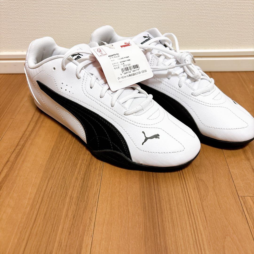 訳あり 新品 PUMA CATCH 27cm ホワイト ブラック スニーカー — image 3