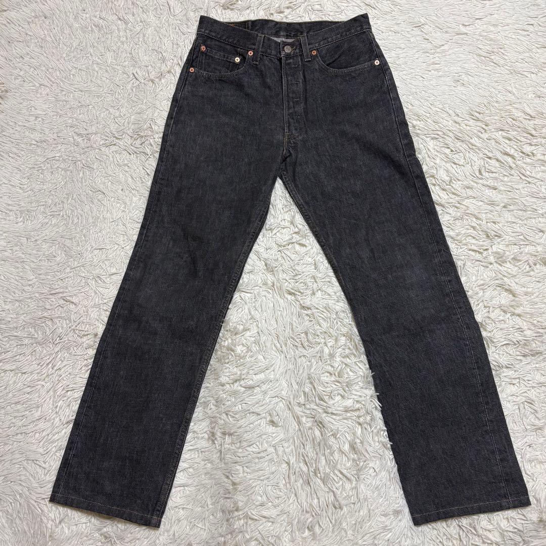 Levi's 501 USA製 先染めブラック W32 L30 ボタン裏553 — image 2