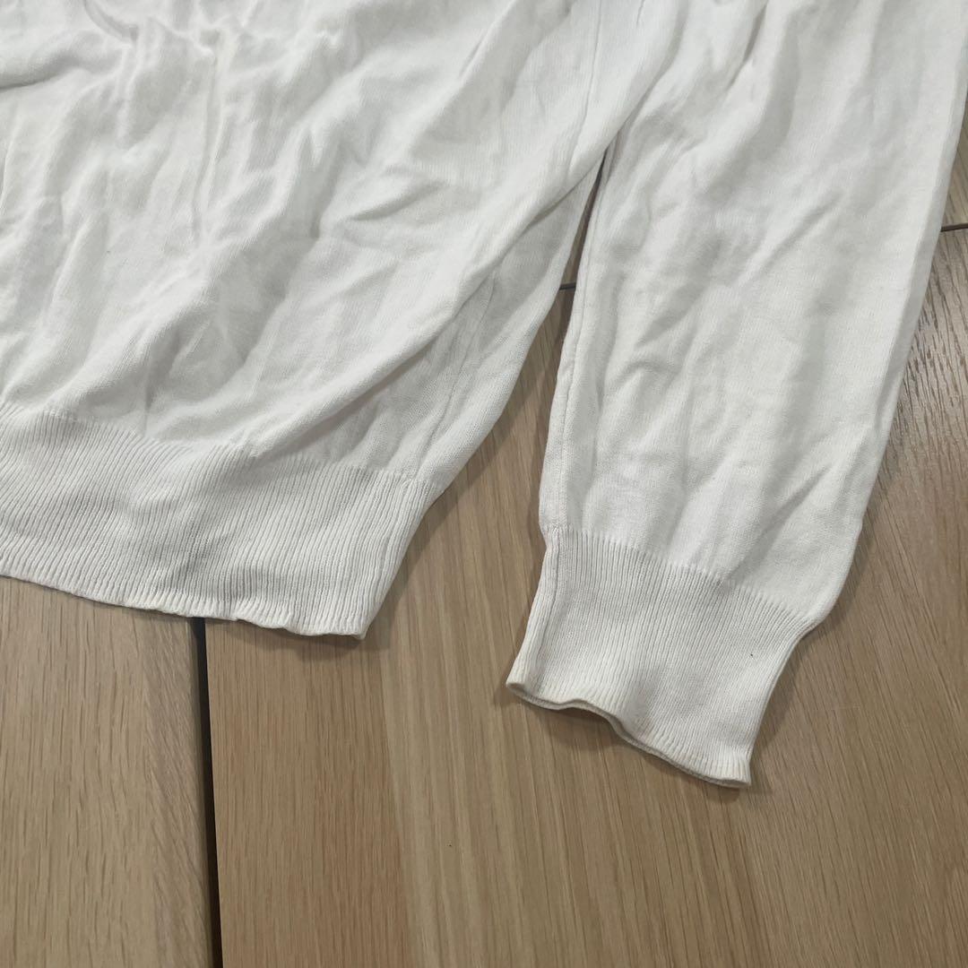 ZARA MAN ザラ マン Vネック コットンニット XL ホワイト — image 5