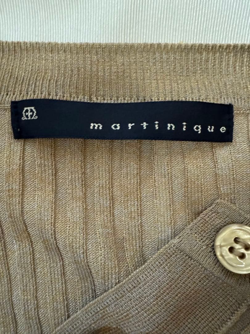 martinique 半袖 リブニット ベージュ — image 3