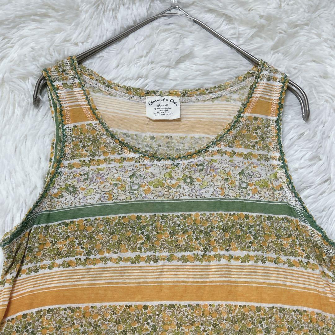 URBAN NOW charm of a Color タンクトップ　総柄　Ｍ — image 4