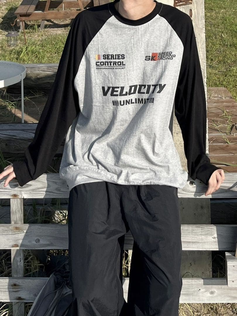 受注制【youll】velocity raglan long sleevetee — image 2