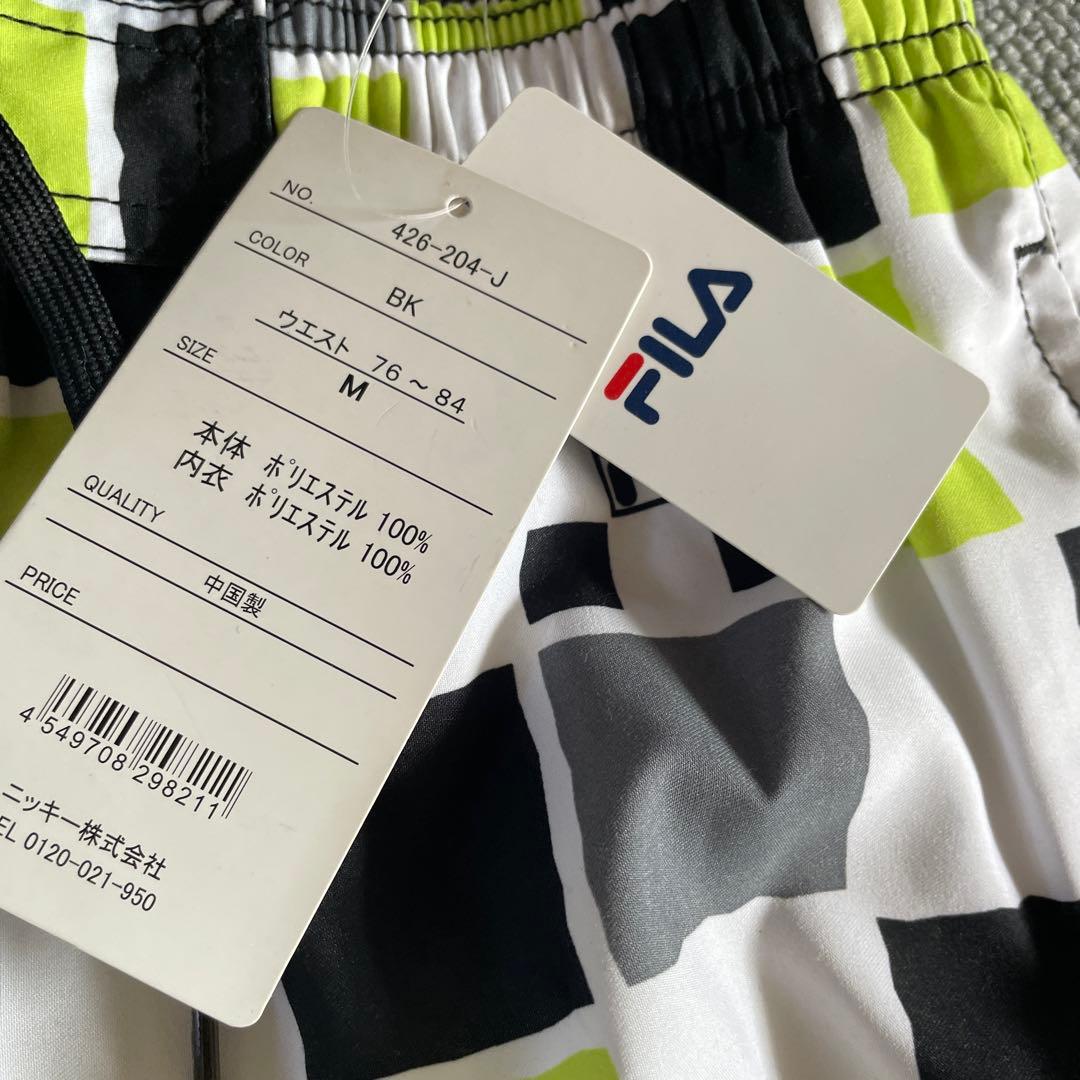 新品未使用　FILA チェック柄水着 Mサイズ — image 2