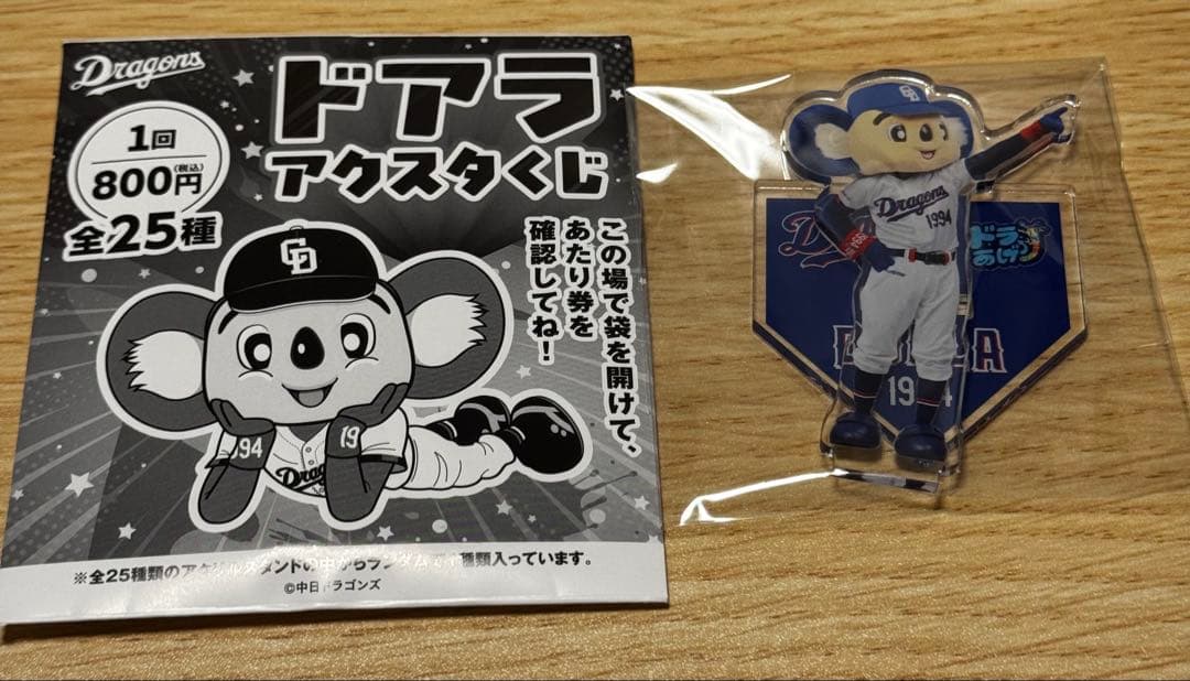 中日ドラゴンズ ドアラ アクスタくじ2026 — image 2