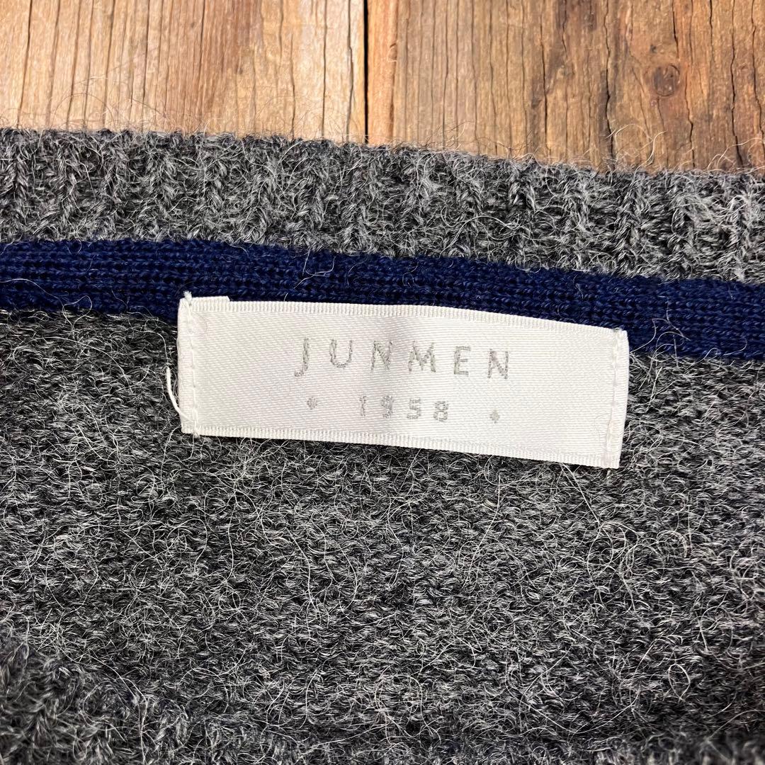 JUNMEN アルパカ混 ニットセーター 無地 ノームコア L サイズ — image 2