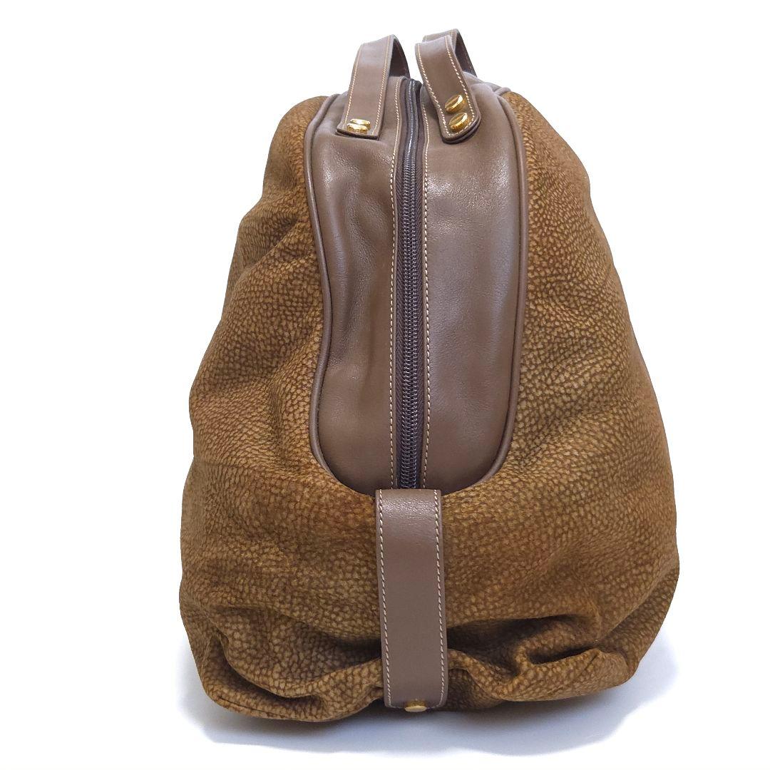 【極美品】ボルボネーゼ ハンドバッグ うずら柄 本革 スエード ゴールド金具 — image 5