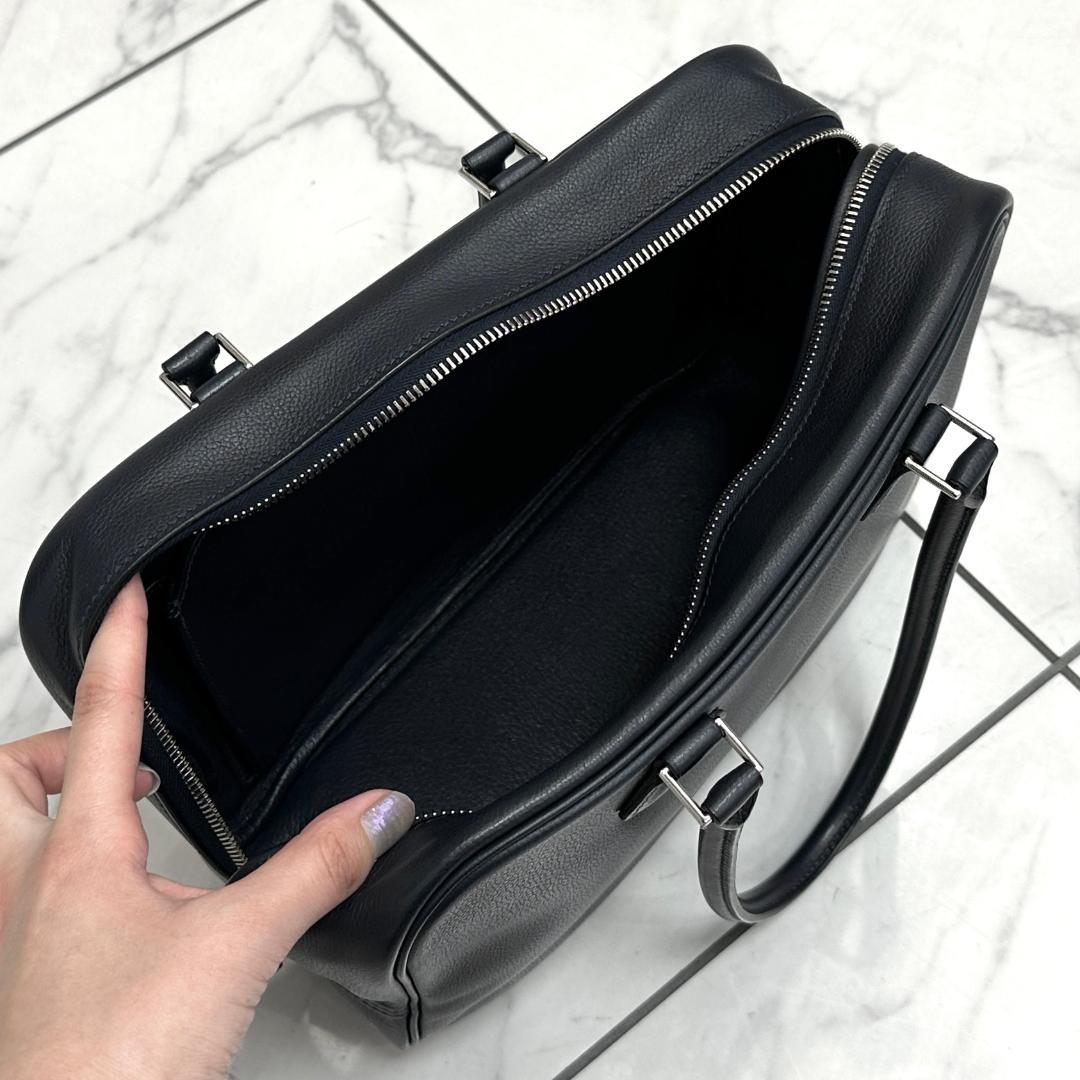 エルメス プリュム28 エバーカラー ブルーインディゴ SV金具 — image 3