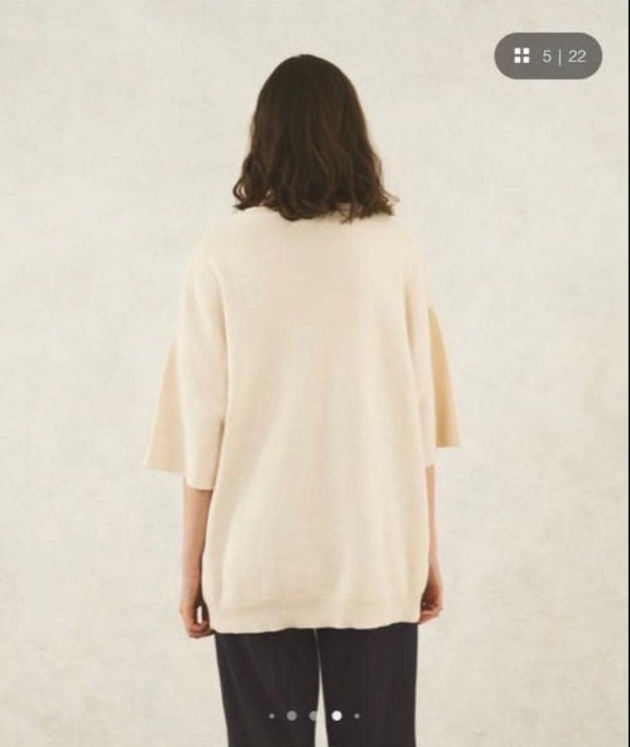 selle glant ボーダーニットTシャツ　オフホワイト　¥4,950 — image 3