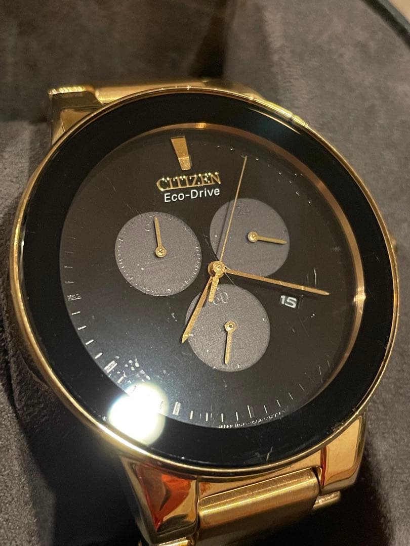 CITIZEN Eco-Drive クロノグラフ 時計 ゴールド — image 3
