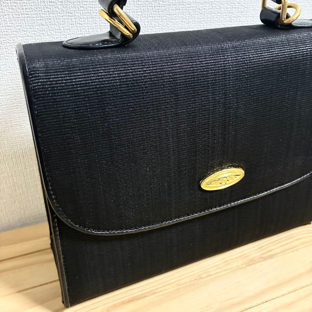 新品未使用品　ホースヘア　ハンドバッグ　ブラック　黒　2way ショルダー　馬毛 — image 3