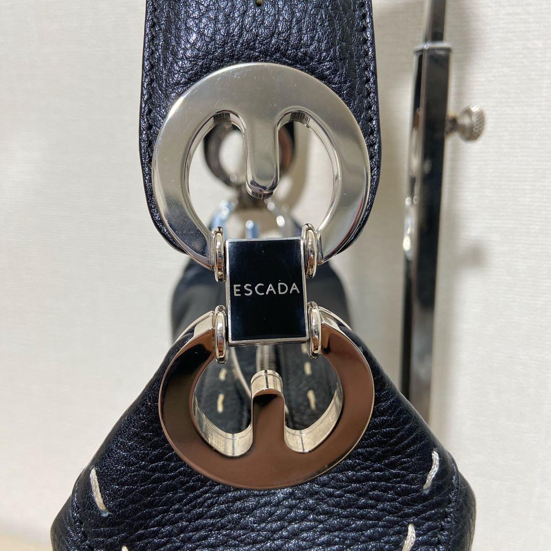【美品/最高級】エスカーダ ハンドバッグ 本革 レザー イタリア製 ステッチ — image 3