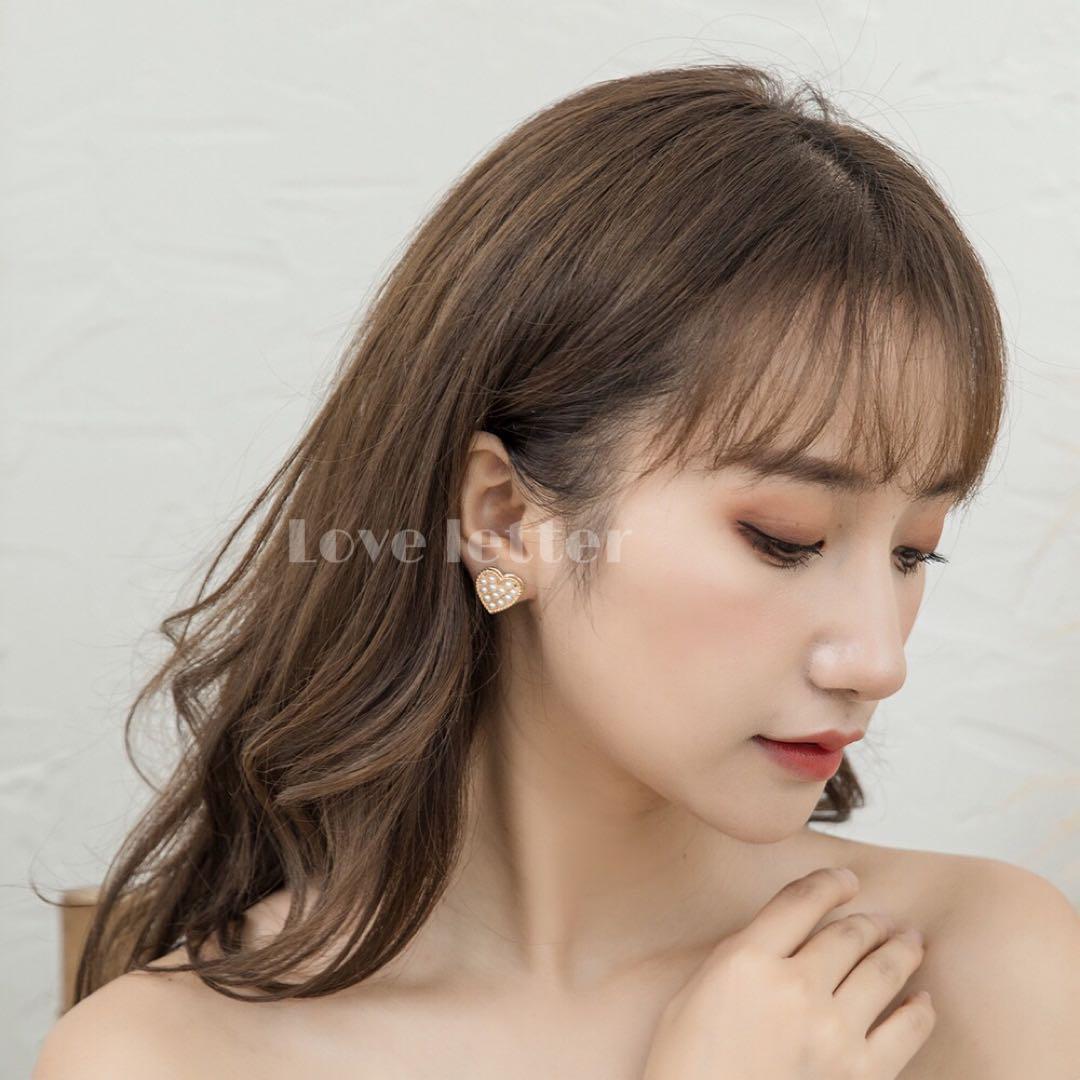 No.452 パールハートイヤリング 韓国 量産型 地雷 ゆめかわ 春夏 — image 2