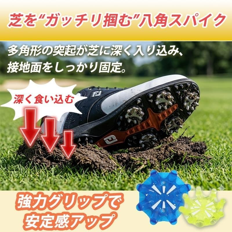 28個 グレー ゴルフスパイク 鋲 ゴルフシューズ レンチ付 FTS3 ゴルフ — image 4