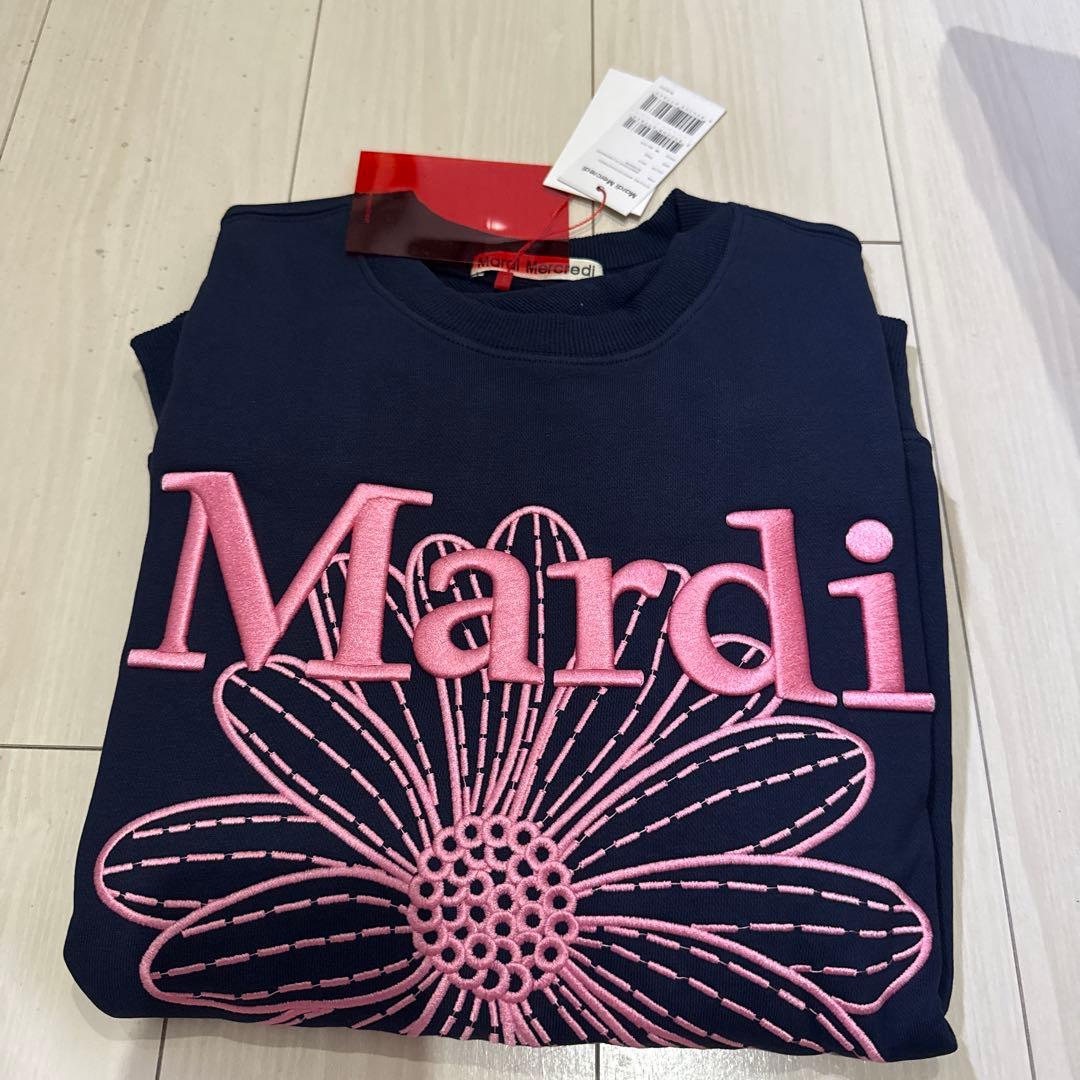 Mardi Mercredi マルディメクルディ刺繍スウェット — image 2