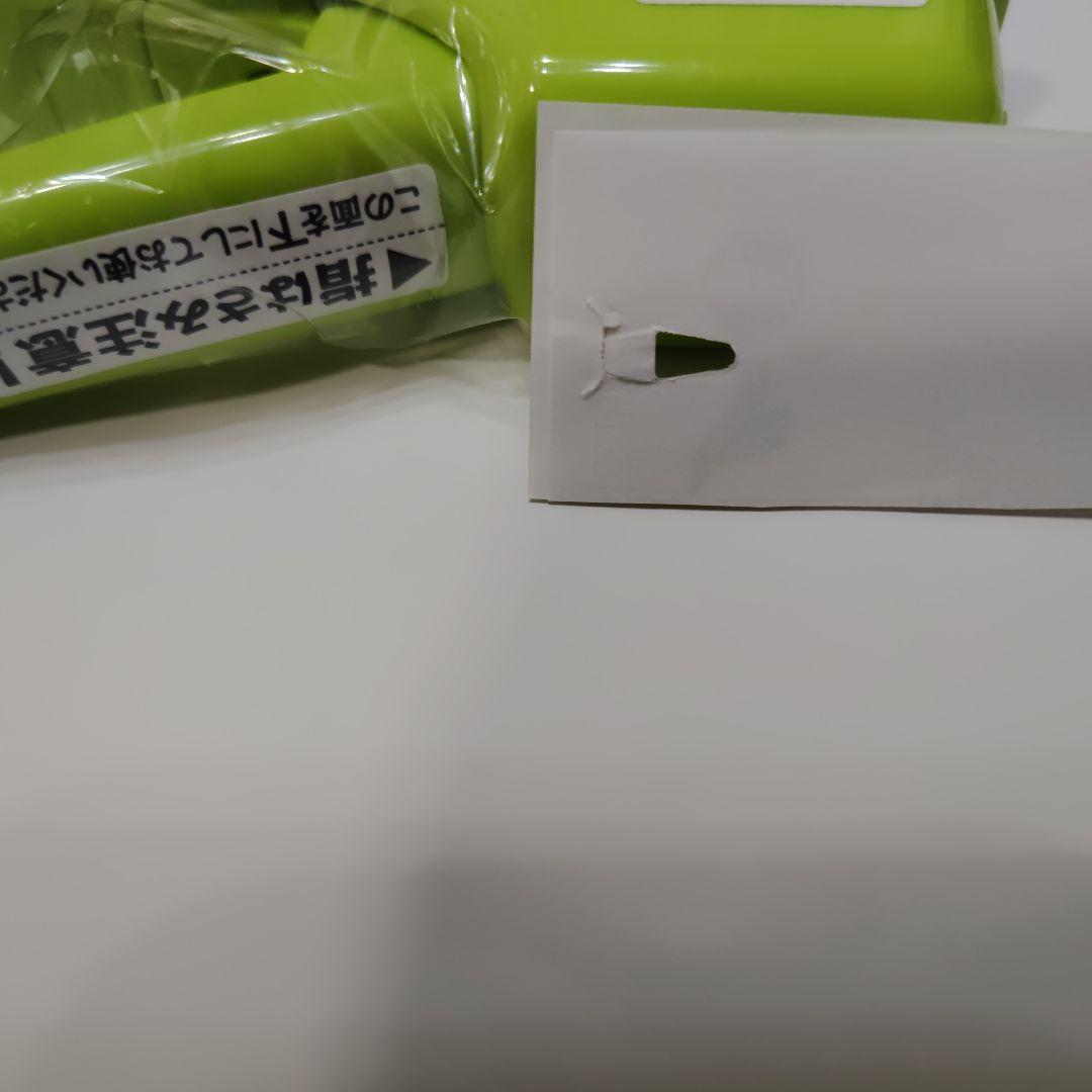 新品　コクヨ 針なしステープラー ハリナックス ハンディ ４枚とじ グリーン — image 3