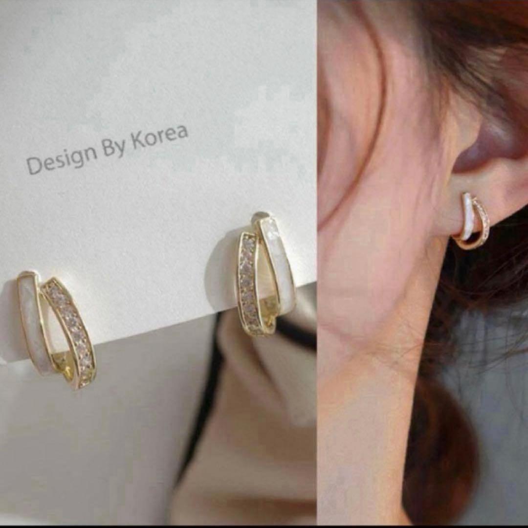 【大人気】ツイストデザインイヤリング　韓国 高見え　結婚式　パーティー お祝い — image 4