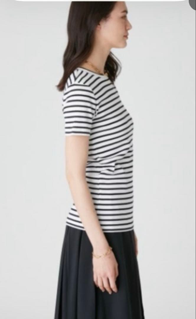 Mila Owen 半袖カットソー ボーダー Tシャツ　サイズ1 — image 4