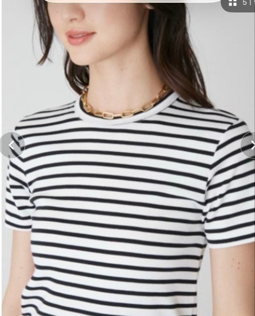 Mila Owen 半袖カットソー ボーダー Tシャツ　サイズ1 — image 5