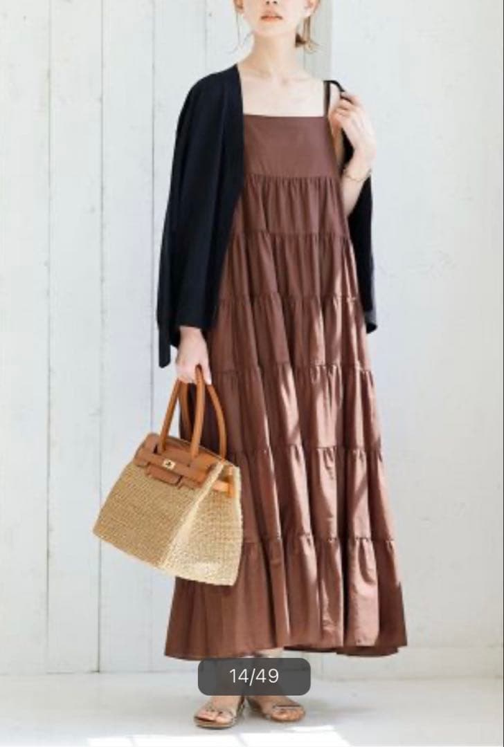 【美品】JOURNAL STANDARD ティアードマキシキャミソールワンピース — image 2