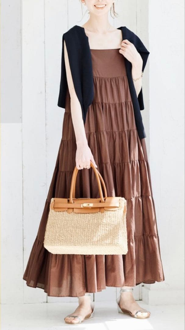 【美品】JOURNAL STANDARD ティアードマキシキャミソールワンピース — image 3
